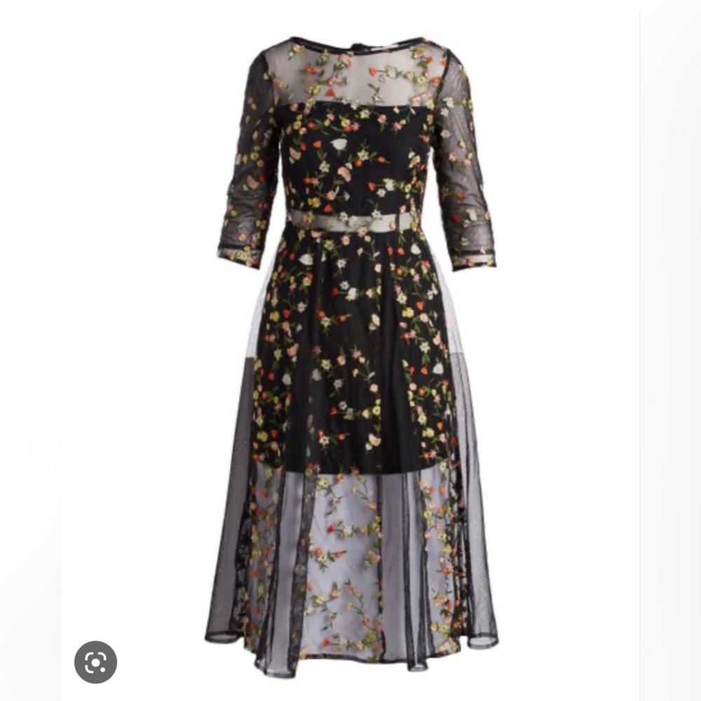 Floral sheer dress